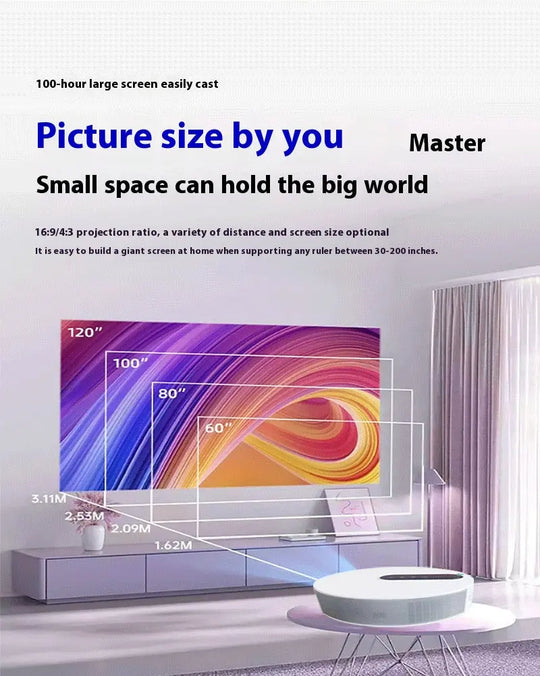 Projector HD Home Theater Smart Home Bedroom Unique