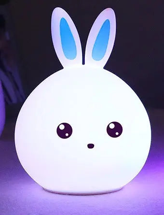 Cute Night Light Animal Rabbit Night lamps Touch Sensor Silicone LED Colorful Lights - Unique Unique Unique Cute Night Light Animal Rabbit Night lamps Touch Sensor Silicone LED Colorful Lights