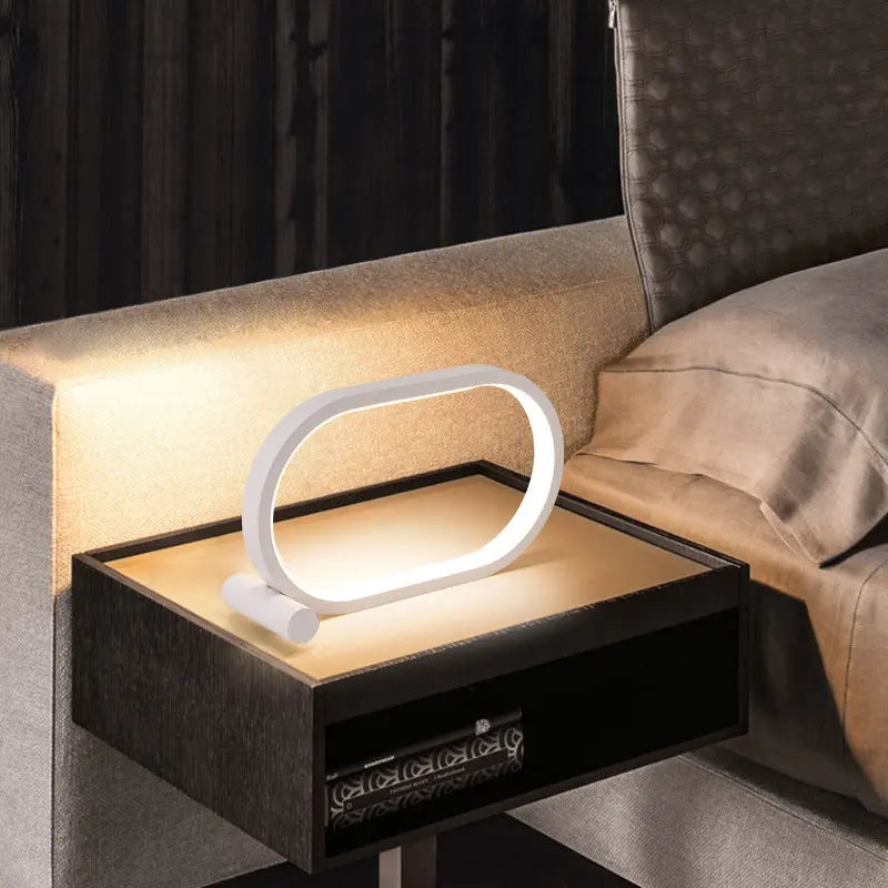 Usb Plug-In Lamp Oval Acrylic Lamp Touch Control Dimmable Modern Simple Creative Night Lamp Bedside Reading Lamp Desk Table Led - Unique Unique Unique Usb Plug-In Lamp Oval Acrylic Lamp Touch Control Dimmable Modern Simple Creative Night Lamp Bedside Reading Lamp Desk Table Led