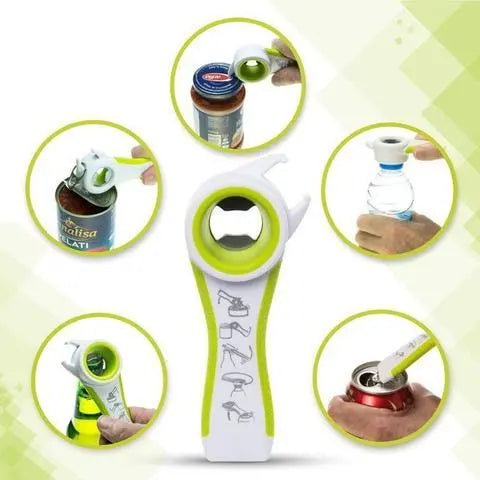 5 in 1 Creative Multifunction Stainless Steel Can Opener Beer Bottle Opener - Unique Unique Unique 5 in 1 Creative Multifunction Stainless Steel Can Opener Beer Bottle Opener