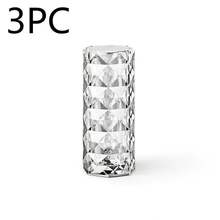 Nordic Crystal Lamp USB Table Lamps Bedroom Touch Dimming Atmosphere Diamond Night Light Rose Projector Lamp Decor - Unique Unique Unique Nordic Crystal Lamp USB Table Lamps Bedroom Touch Dimming Atmosphere Diamond Night Light Rose Projector Lamp Decor