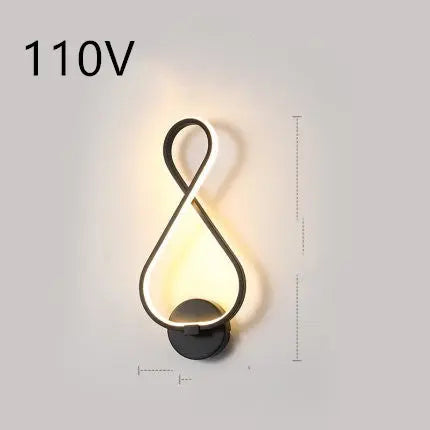 led wall lamp nordic minimalist bedroom bedside lamp - Unique Unique Unique led wall lamp nordic minimalist bedroom bedside lamp
