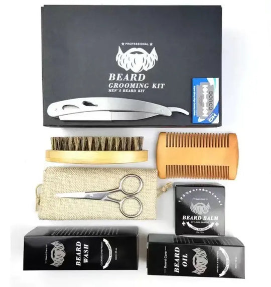 Men's Beard Grooming Kit Beard Roller Cleaning Disinfectant Unique