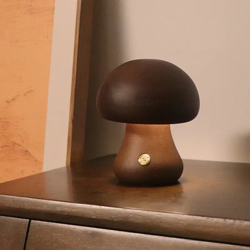 INS Wooden Cute Mushroom LED Night Light With Touch Switch Bedside Table Lamp For Bedroom Childrens Room Sleeping Night Lamps Home Decor - Unique Unique Unique INS Wooden Cute Mushroom LED Night Light With Touch Switch Bedside Table Lamp For Bedroom Childrens Room Sleeping Night Lamps Home Decor