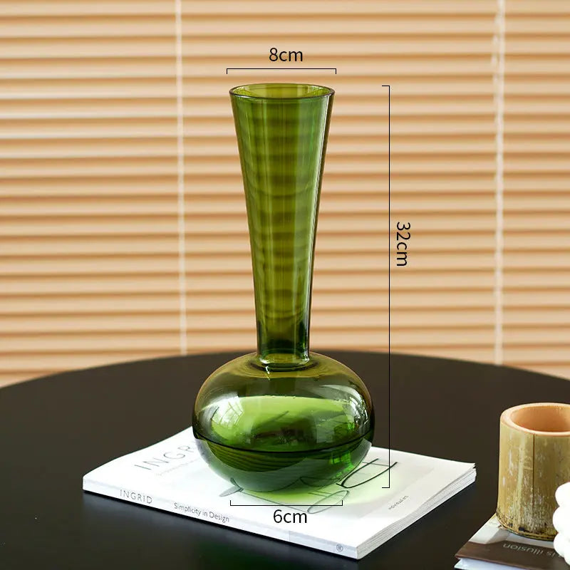 French Style Antique Glass Vase High Sense - Unique Unique Unique French Style Antique Glass Vase High Sense