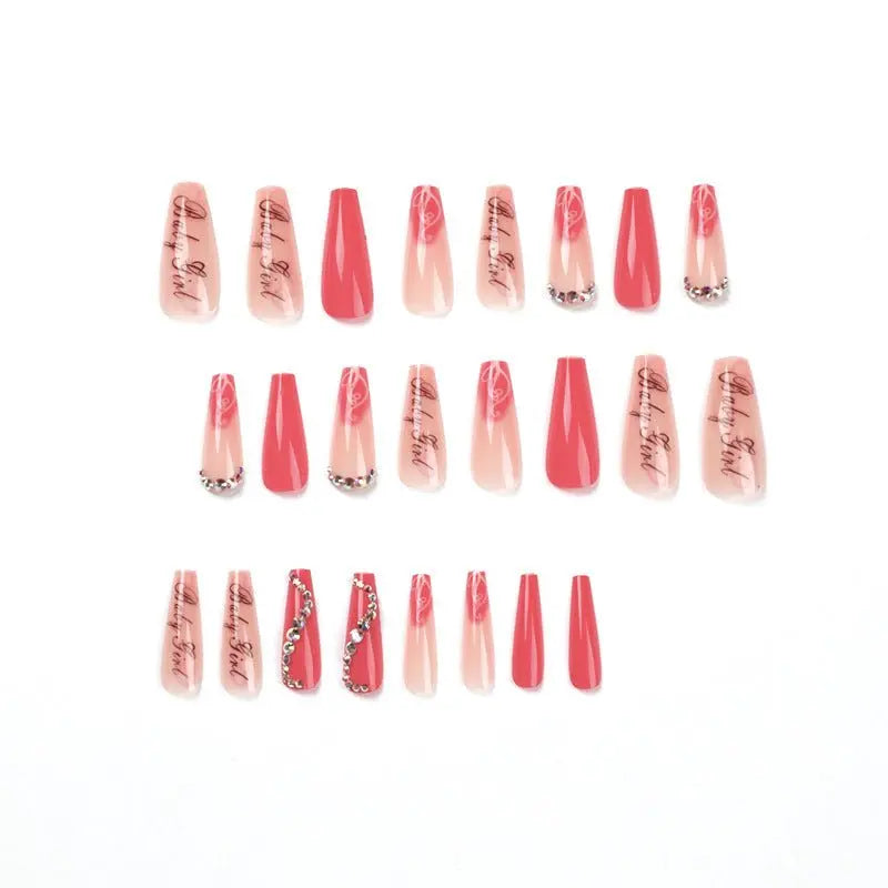 Women's Fashion Finished Product Fake Nails - Unique Unique Unique Women's Fashion Finished Product Fake Nails
