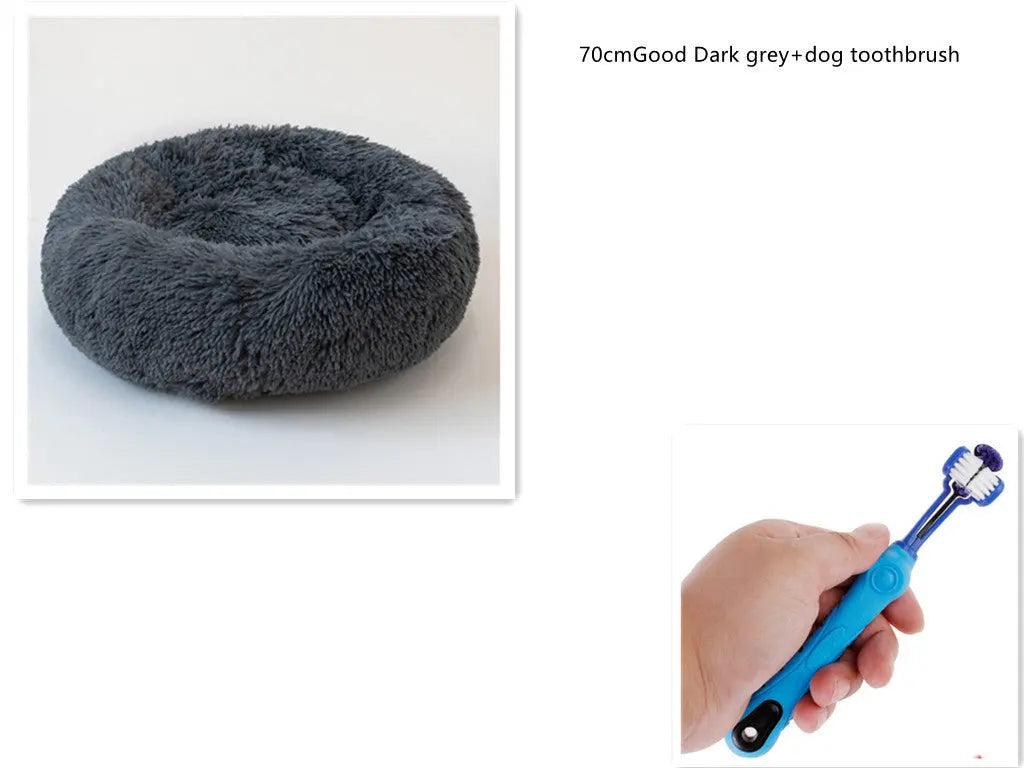 1 random color toothbrush pet plush dog brush in addition to bad breath tartar dental care dog cat cleaning supplies Unique