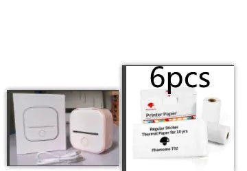 Portable Mini Thermal Label Printer Home Photo Printer Student Wrong Question Printer Bluetooth-compatible Mini Label Printer Price Tag Unique