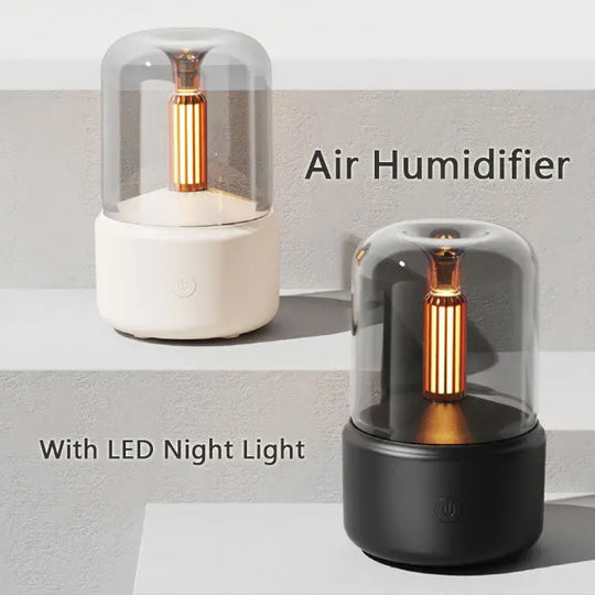 Atmosphere Light Humidifier Candlelight Aroma Diffuser Portable 120ml Electric USB Air Humidifier Cool Mist Maker Fogger 8-12 Hours With LED Night Light - Unique Unique Unique Atmosphere Light Humidifier Candlelight Aroma Diffuser Portable 120ml Electric USB Air Humidifier Cool Mist Maker Fogger 8-12 Hours With LED Night Light