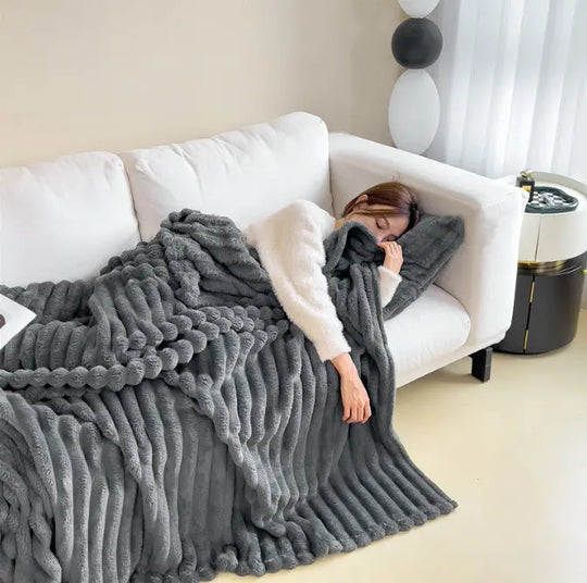 Soft Wind Bubble Velvet Blanket Warm Solid Rabbit Fur Blankets Double-sided Thickening Cover Throw Warm Fur Blanket - Unique Unique Unique Soft Wind Bubble Velvet Blanket Warm Solid Rabbit Fur Blankets Double-sided Thickening Cover Throw Warm Fur Blanket