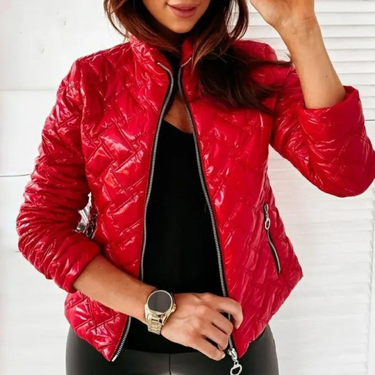 Women Slim Short Jacket Winter Coat Zipper Clothes Plus Size - Unique Unique Unique Women Slim Short Jacket Winter Coat Zipper Clothes Plus Size