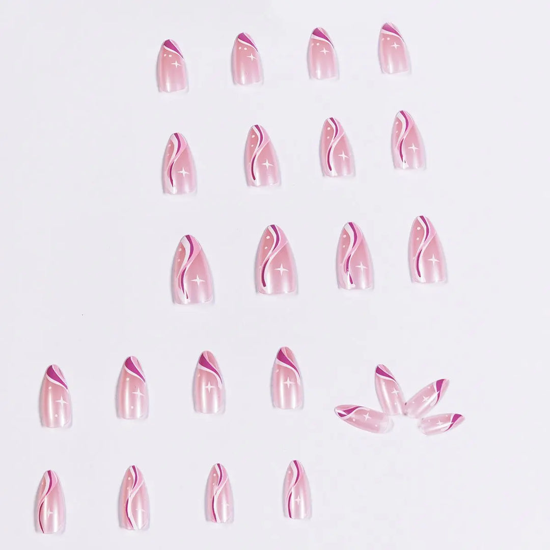 Wave Minimalist Series Pointed Wearing Nail Products - Unique Unique Unique Wave Minimalist Series Pointed Wearing Nail Products