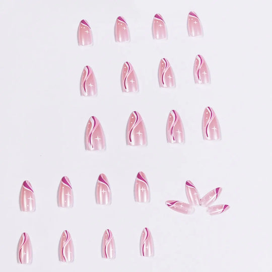Wave Minimalist Series Pointed Wearing Nail Products - Unique Unique Unique Wave Minimalist Series Pointed Wearing Nail Products