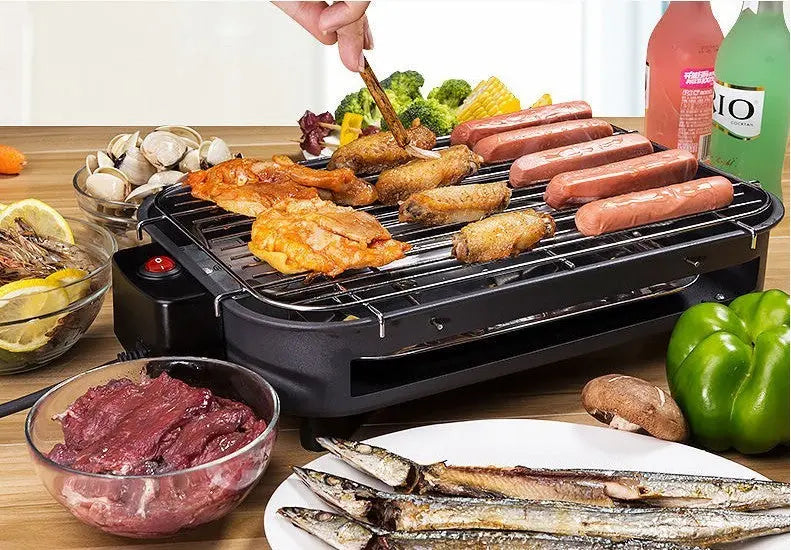 Factory directly for household barbecue square non-smoking electric oven carbon steel plate knob temperature control Korean electric baking tray customization - Unique Unique Unique Factory directly for household barbecue square non-smoking electric oven carbon steel plate knob temperature control Korean electric baking tray customization