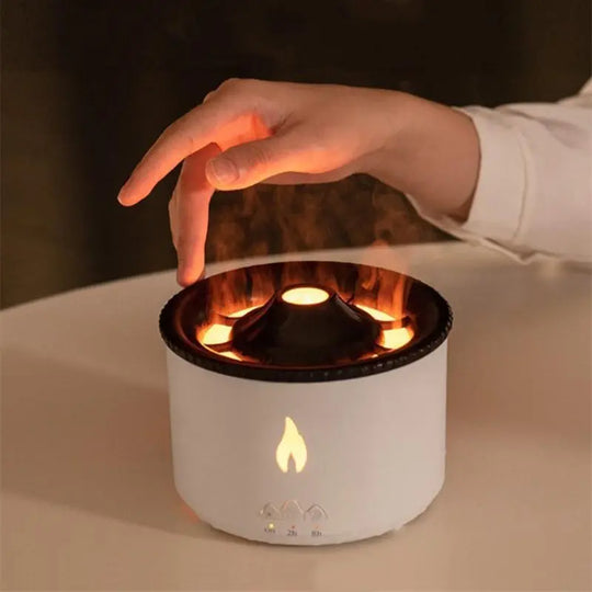 New Creative Ultrasonic Essential Oil Humidifier Volcano Aromatherapy Machine Spray Jellyfish Air Flame Humidifier Diffuser - Unique Unique Unique New Creative Ultrasonic Essential Oil Humidifier Volcano Aromatherapy Machine Spray Jellyfish Air Flame Humidifier Diffuser