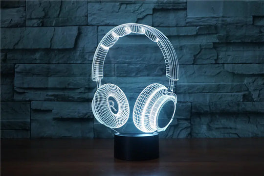 Stereo earphone illusion decorative table lamp - Unique Unique Unique Stereo earphone illusion decorative table lamp