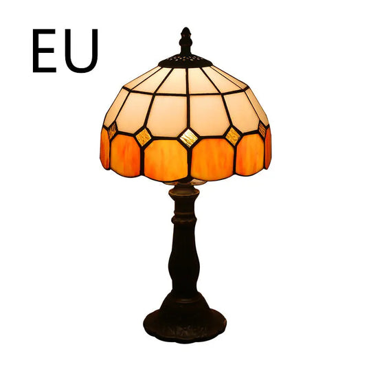 Lamp Bedroom Bedside Lamp Retro Bar Yellow Glass Lamp Resin Base Table Lamps Makeup Table Side Table Led Lights - Unique Unique Unique Lamp Bedroom Bedside Lamp Retro Bar Yellow Glass Lamp Resin Base Table Lamps Makeup Table Side Table Led Lights