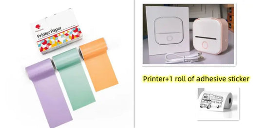 Portable Mini Thermal Label Printer Home Photo Printer Student Wrong Question Printer Bluetooth-compatible Mini Label Printer Price Tag Unique
