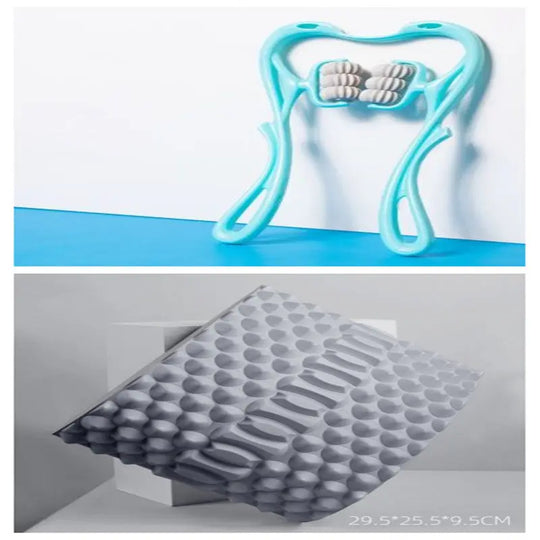 Multifunctional Manual Six-wheel Neck Massager Massage Relieve Roller Massage Tool - Unique Unique Unique Multifunctional Manual Six-wheel Neck Massager Massage Relieve Roller Massage Tool