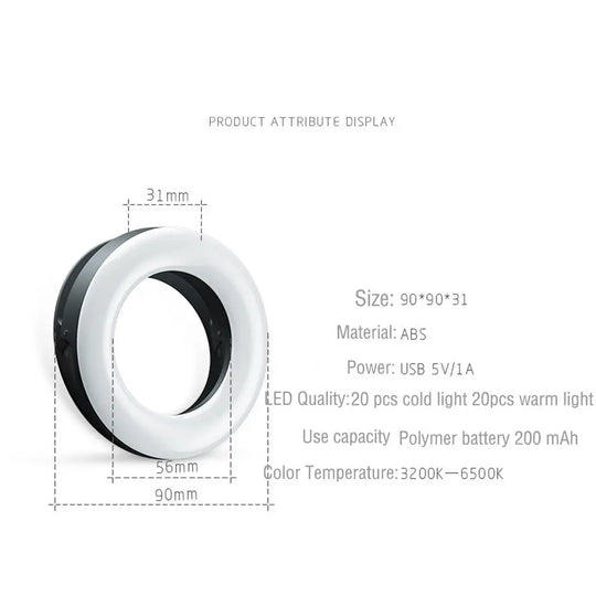 Led Selfie Ring Light For Cell Phone Photography Video Lighting Camera Photo On Youtube Live Streaming With USB Plug - Unique Unique Unique Led Selfie Ring Light For Cell Phone Photography Video Lighting Camera Photo On Youtube Live Streaming With USB Plug