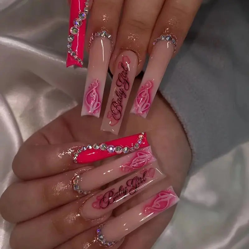 Women's Fashion Finished Product Fake Nails - Unique Unique Unique Women's Fashion Finished Product Fake Nails