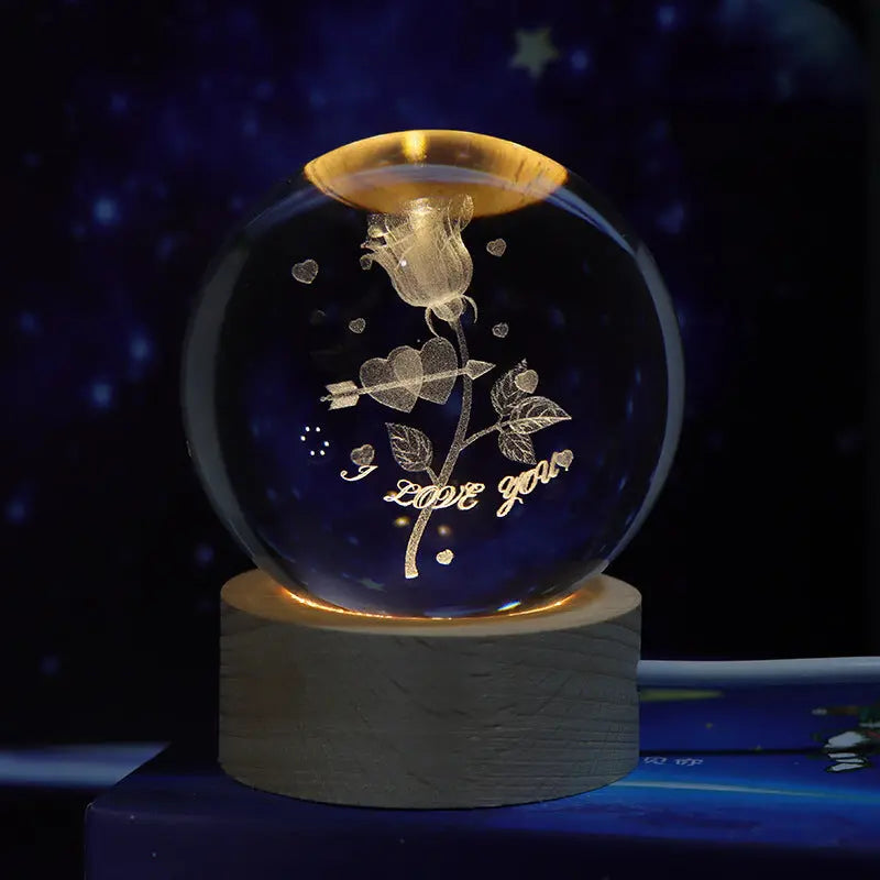 Luminous Starry Sky And Planets Moon Moon Crystal Ball Small Night Lamp Projection Ambience Light Creative Gift New Strange Gift - Unique Unique Unique Luminous Starry Sky And Planets Moon Moon Crystal Ball Small Night Lamp Projection Ambience Light Creative Gift New Strange Gift