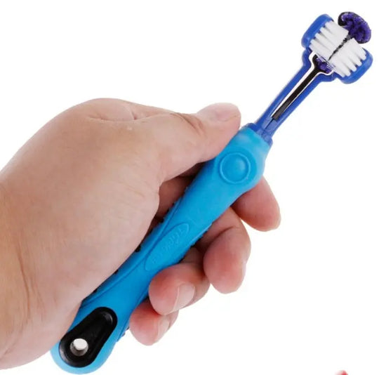 1 random color toothbrush pet plush dog brush in addition to bad breath tartar dental care dog cat cleaning supplies Unique