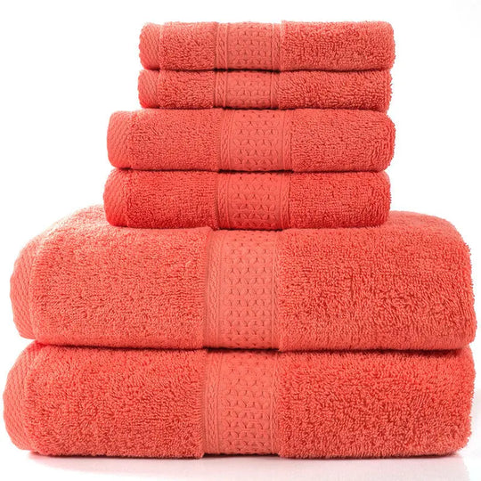 Cotton absorbent towel set of 3 pieces and 6 pieces - Unique Unique Unique Cotton absorbent towel set of 3 pieces and 6 pieces