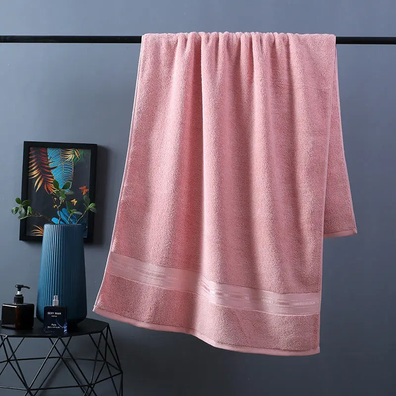 Pure Color Thick Cotton Bath Towel Set Towel Set Increased Pure Cotton Beach Towel Beauty Salon Bath Towel - Unique Unique Unique Pure Color Thick Cotton Bath Towel Set Towel Set Increased Pure Cotton Beach Towel Beauty Salon Bath Towel