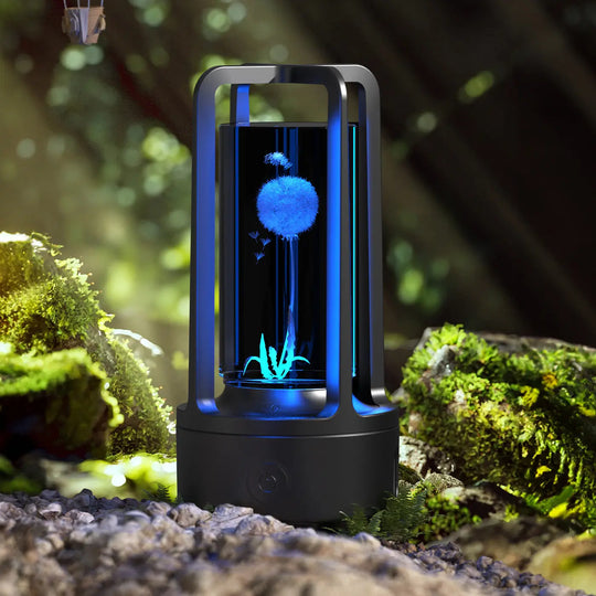 Creative 2 In 1 Audio Acrylic Crystal Lamp And Bluetooth Speaker Valentine's Day Gift Touch Night Lamp Unique
