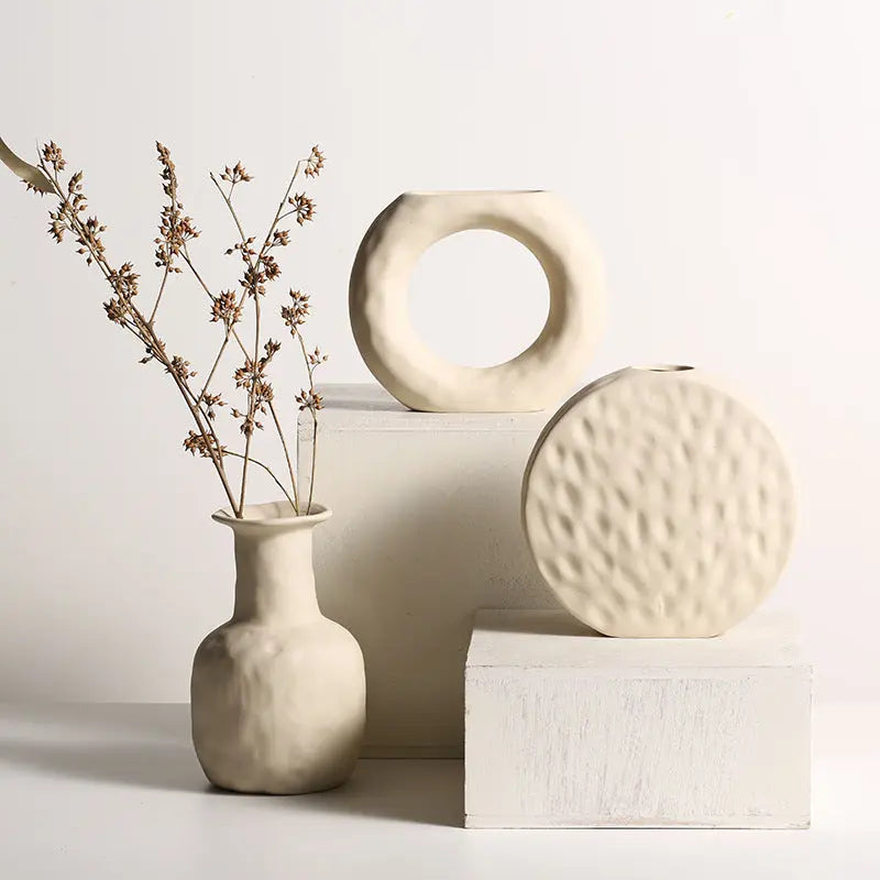 Scandinavian Style Simple Primitive Ceramics Vases Ornaments - Unique Unique Unique Scandinavian Style Simple Primitive Ceramics Vases Ornaments