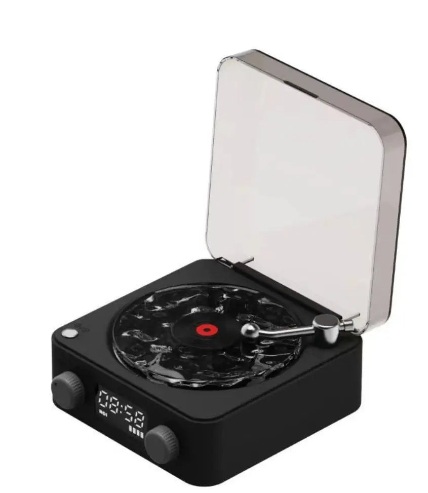 Retro Turntable Speaker Wireless Bluetooth-compatible 5.0 Vinyl Record Player Stereo Sound With White Noise RGB Projection Lamp Effect - Unique Unique Unique Retro Turntable Speaker Wireless Bluetooth-compatible 5.0 Vinyl Record Player Stereo Sound With White Noise RGB Projection Lamp Effect