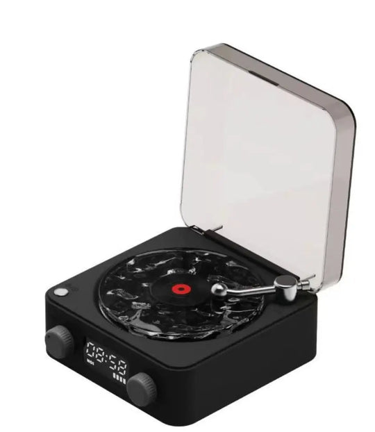 Retro Turntable Speaker Wireless Bluetooth-compatible 5.0 Vinyl Record Player Stereo Sound With White Noise RGB Projection Lamp Effect - Unique Unique Unique Retro Turntable Speaker Wireless Bluetooth-compatible 5.0 Vinyl Record Player Stereo Sound With White Noise RGB Projection Lamp Effect