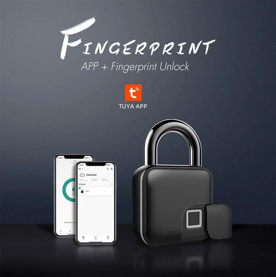 Smart Fingerprint Padlock Bluetooth Dorm Anti-theft Lock Remote - Unique Unique Unique Smart Fingerprint Padlock Bluetooth Dorm Anti-theft Lock Remote