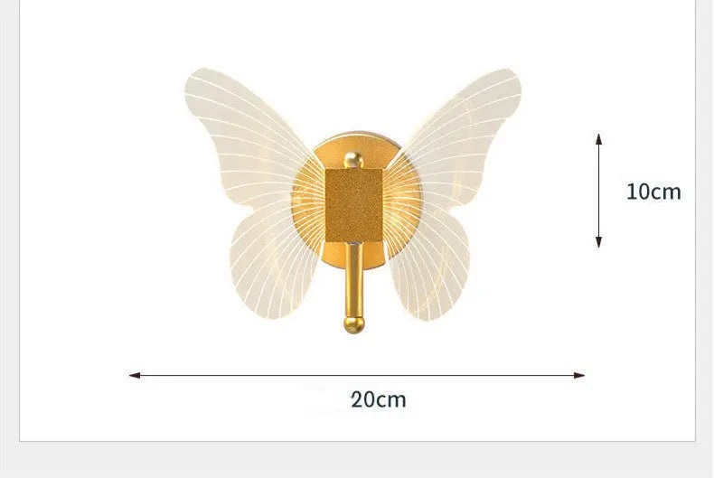 Butterfly Wall Lamp Light Luxury Bedside Warm Decoration - Unique Unique Unique Butterfly Wall Lamp Light Luxury Bedside Warm Decoration