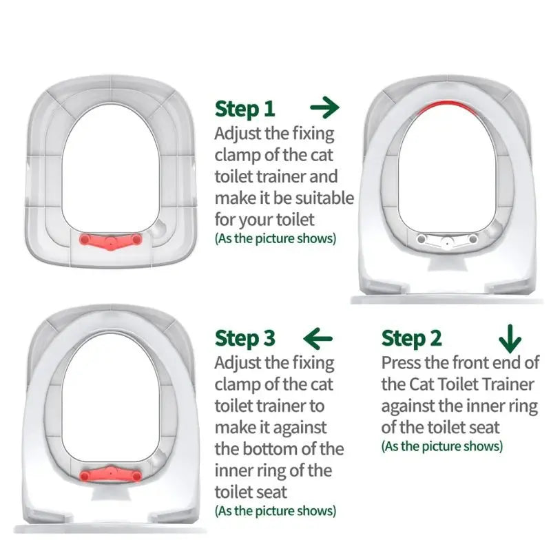 Best Plastic Cat Toilet Training Kit Reusable Puppy Cat Litter Mat Cat Toilet Trainer Toilet Pets Cleaning Cats Training Product - Unique Unique Unique Best Plastic Cat Toilet Training Kit Reusable Puppy Cat Litter Mat Cat Toilet Trainer Toilet Pets Cleaning Cats Training Product
