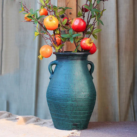 Ceramic Old Vases In The Living Room With Dried Flowers - Unique Unique Unique Ceramic Old Vases In The Living Room With Dried Flowers