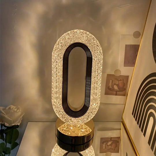 Modern Crystal Table Lamp with Color-Changing LED Lights-1