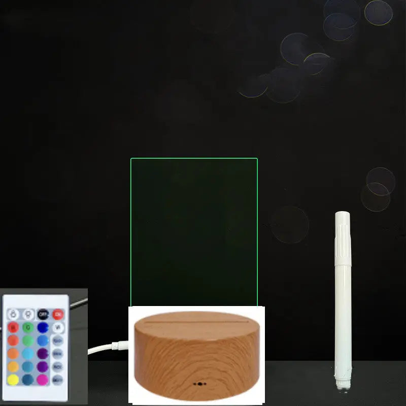 3D Acrylic Board Handwriting Message Board LED Light Unique
