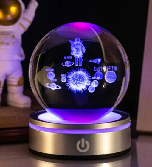 Creative 3D Inner Carving Luminous Crystal Ball Colorful Gradient Small Night Lamp Home Decorations Gifts Selection - Unique Unique Unique Creative 3D Inner Carving Luminous Crystal Ball Colorful Gradient Small Night Lamp Home Decorations Gifts Selection