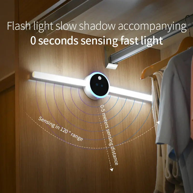 Smart Cabinet Light Clock Timing Sensor Light Removable LED Wardrobe Light Manual Sweep Switch Light - Unique Unique Unique Smart Cabinet Light Clock Timing Sensor Light Removable LED Wardrobe Light Manual Sweep Switch Light