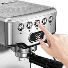 Geek Chef Espresso Machine, 20 Bar Espresso Machine With Milk Frother For Latte, Cappuccino, Macchiato, For Home Espresso Maker, 1.8L Water Tank, Stainless Steel, Ban On Amazon - Unique Unique Unique Geek Chef Espresso Machine, 20 Bar Espresso Machine With Milk Frother For Latte, Cappuccino, Macchiato, For Home Espresso Maker, 1.8L Water Tank, Stainless Steel, Ban On Amazon
