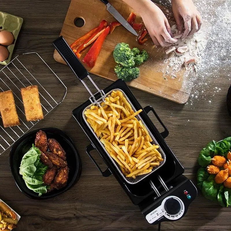 Household 3L French Fries Electromechanical Fryer - Unique Unique Unique Household 3L French Fries Electromechanical Fryer