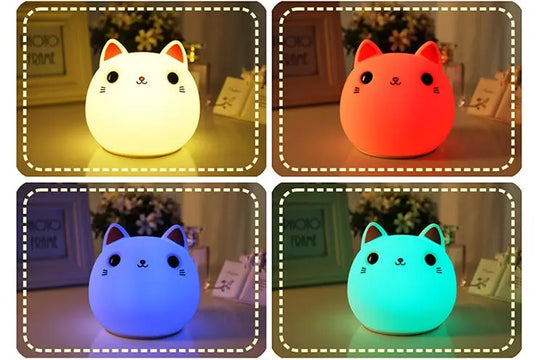 Cute Cat Silicone LED Lamp - Unique Unique Unique Cute Cat Silicone LED Lamp