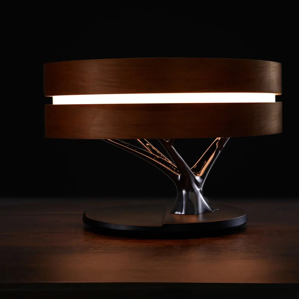 Round Intelligent Music Bluetooth Speaker Bed Lamp WiFi Circle Tree Of Led Light Wireless Charging For Living Room - Unique Unique Unique Round Intelligent Music Bluetooth Speaker Bed Lamp WiFi Circle Tree Of Led Light Wireless Charging For Living Room