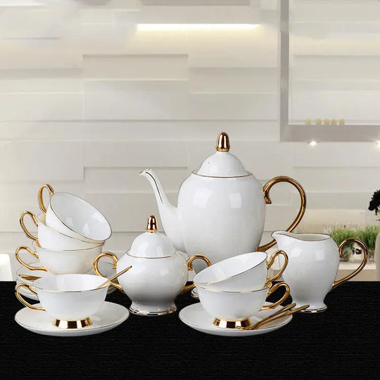 Bone China Gold-painted Coffee Cup And Saucer Afternoon Tea Tea Set - Unique Unique Unique Bone China Gold-painted Coffee Cup And Saucer Afternoon Tea Tea Set