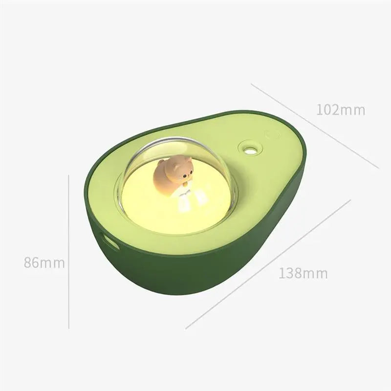 Avocado Mini Spray Humidifier USB Charging Night Light Portable Mist Sprayer For Home Car - Unique Unique Unique Avocado Mini Spray Humidifier USB Charging Night Light Portable Mist Sprayer For Home Car