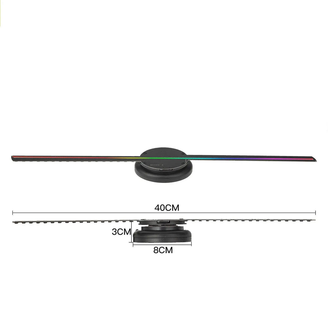 Led Luminous Sign Light Holographic Projector Diy Fan Screen Video Picture 3d Holographic Light Holiday Decoration - Unique Unique Unique Led Luminous Sign Light Holographic Projector Diy Fan Screen Video Picture 3d Holographic Light Holiday Decoration