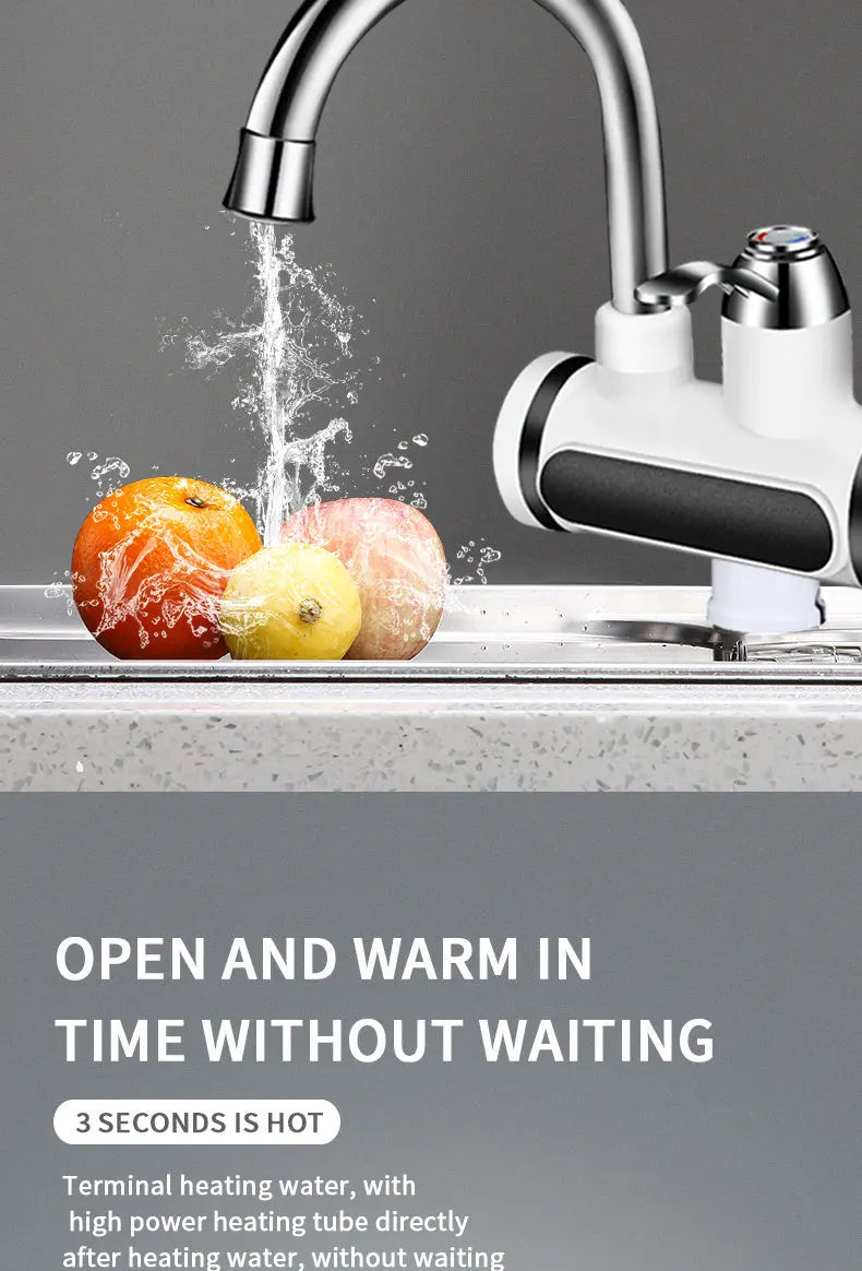 Kitchen Electric Water Tap Water Heater Temperature Display Cold Heating Faucet Hot Water Faucet Heater - Unique Unique Unique Kitchen Electric Water Tap Water Heater Temperature Display Cold Heating Faucet Hot Water Faucet Heater