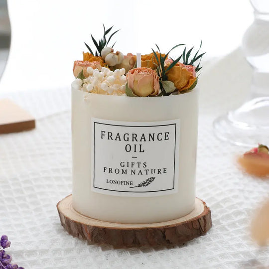 Dried Flowers Decor Romantic Candles - Unique Unique Unique Dried Flowers Decor Romantic Candles